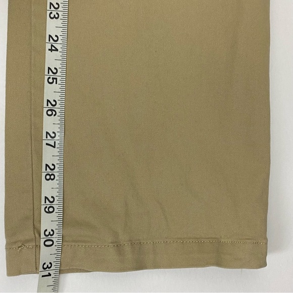 Old Navy Pants Mens 34x32 (34X31)‎ Tan Khaki Ultimate Straight Chino Stretch - Picture 13 of 14
